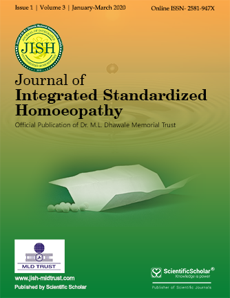 Journal of Integrated Standardized Homoeopathy (JISH)